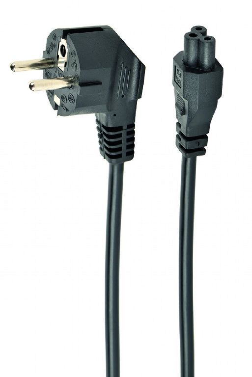 Gembird PC-186-ML12-0.5M power cable Black