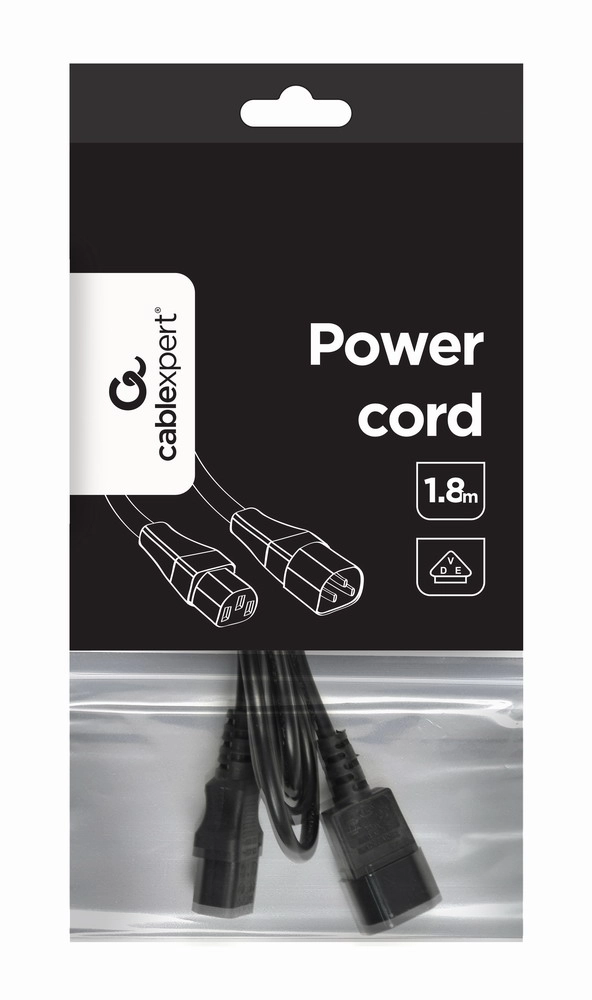 Gembird PC-189-VDE power cable Black 1