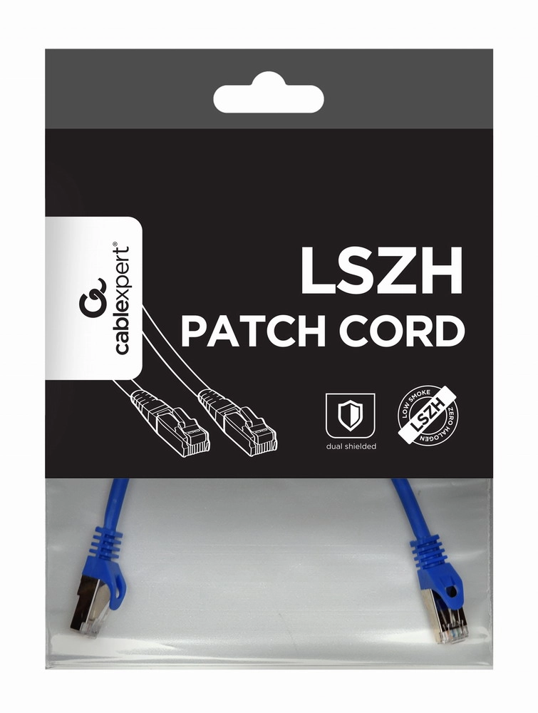 Gembird PP6A-LSZHCU-B-0.25M networking cable Blue