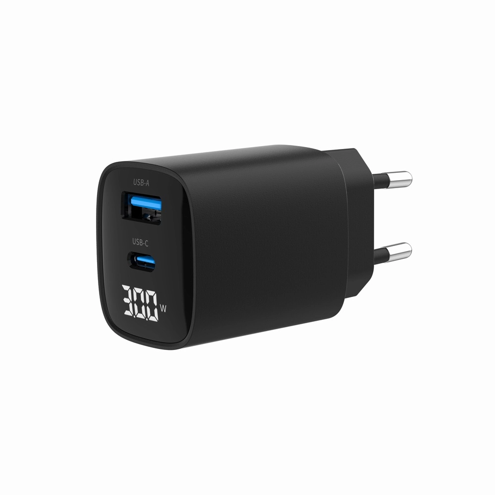 Gembird TA-UC-PDQC30LCD-BK-01 mobile device charger Smartphone