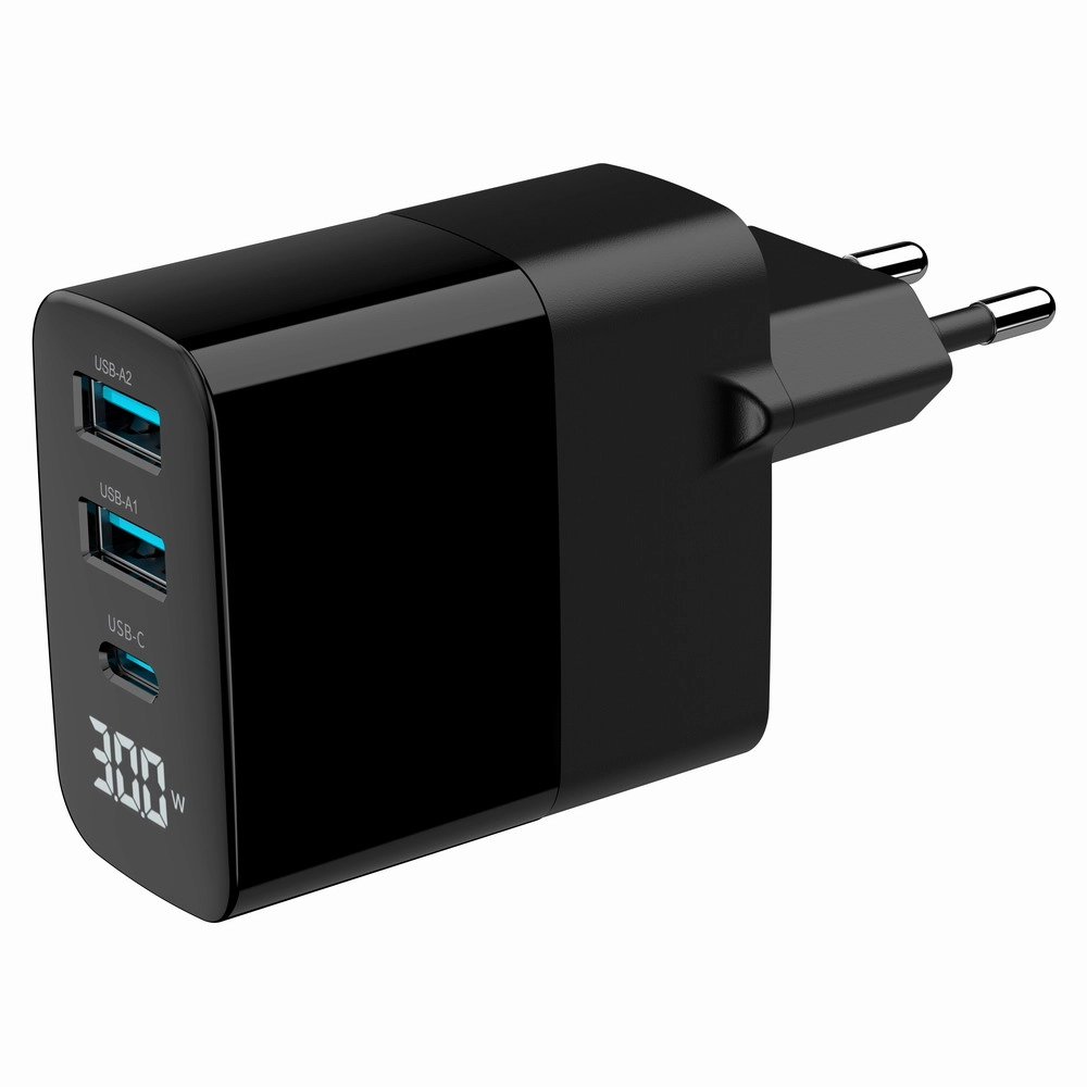 Gembird TA-UC-PDQC30LCD-BK-02 mobile device charger Universal