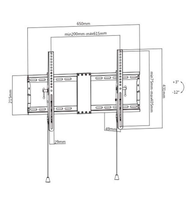Gembird WM-80T-01 TV mount/stand 2.03