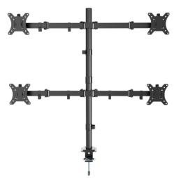 Gembird MA-D4-01 Adjustable desk 4-display mounting