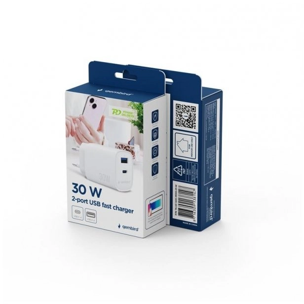 2-port 30 W USB fast charger