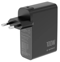 Lādētājs Gembird 4-port 100W GaN USB