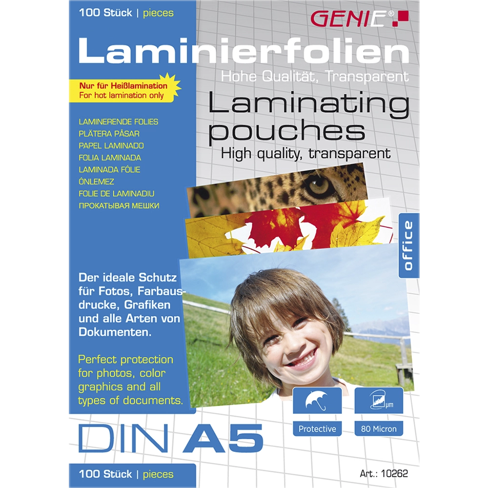 Genie 10262 laminator pouch 100 pc(s)