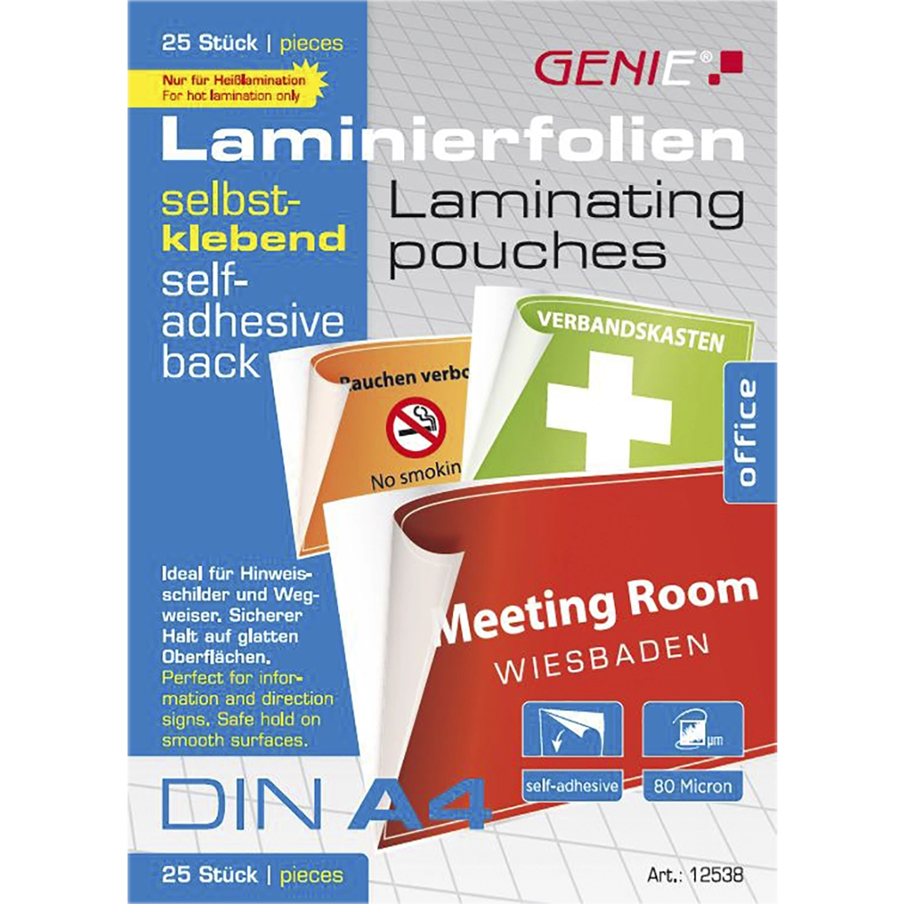 Genie 12538 laminator pouch 25 pc(s)
