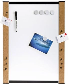 Genie dry erase and cork board
