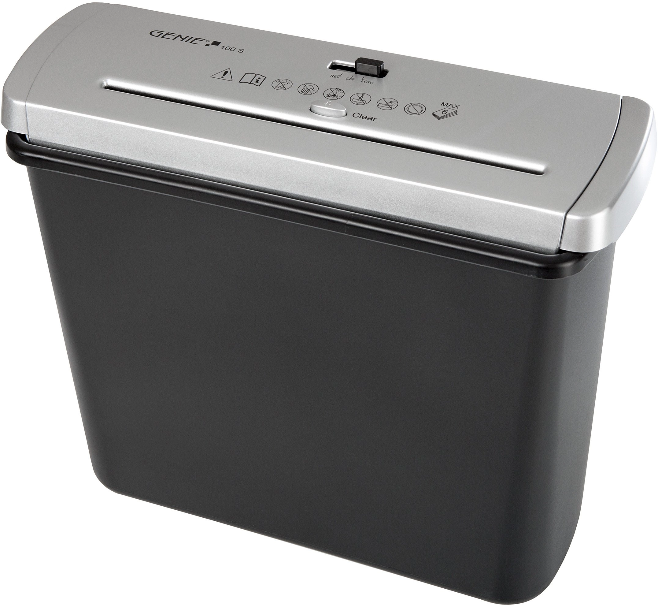 GENIE document shredder 106 S silver/black