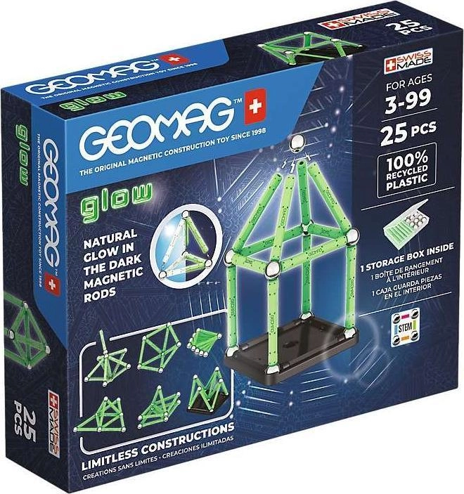 Geomag Glow Recycled Neodymium magnet toy