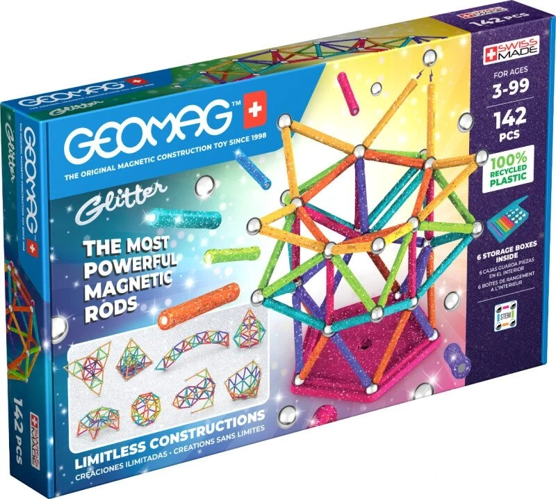 Geomag Glitter Magnetic Building Set 142