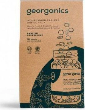 Georganics Natural mouthwash tablets  English Peppermint