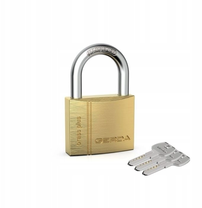 Gerda BRASS PADLOCK KMKN S40 SYMMETRICAL