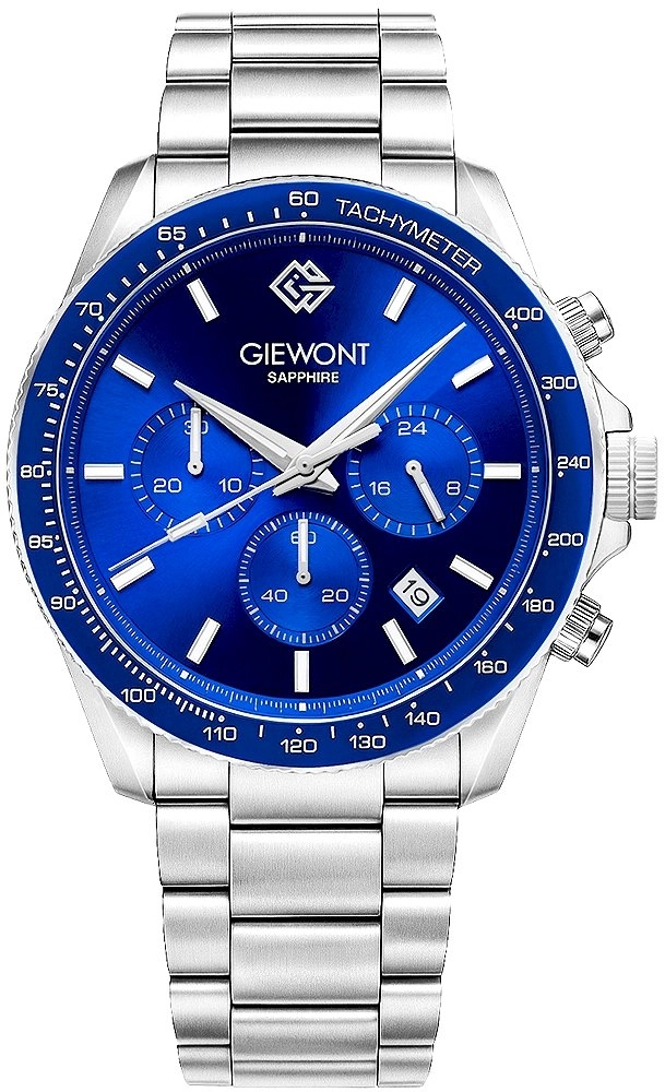 Giewont Watch Men`s Watch Chronograph Sapphire