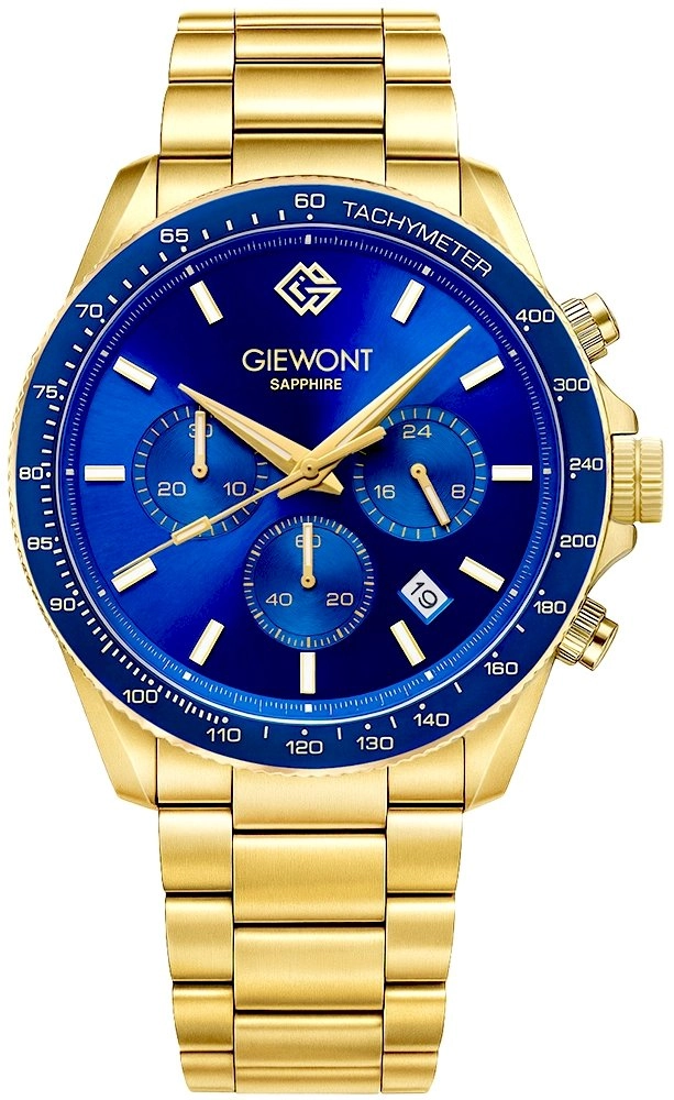Giewont Watch Men`s Watch Chronograph Sapphire