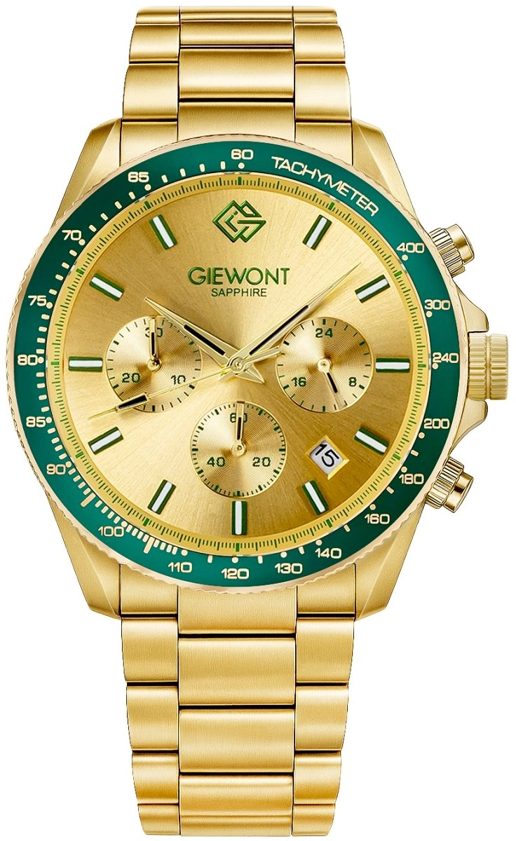 Giewont Watch Men`s Watch Chronograph Sapphire
