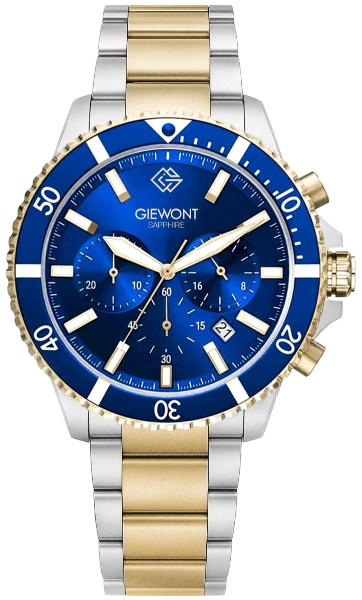 Giewont Watch Men`s Watch Chronograph Sapphire