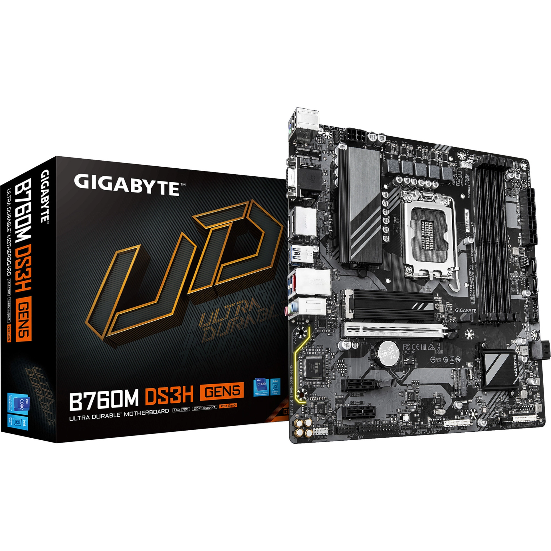 Pagrindinė plokštė GIGABYTE B760M DS3H GEN5