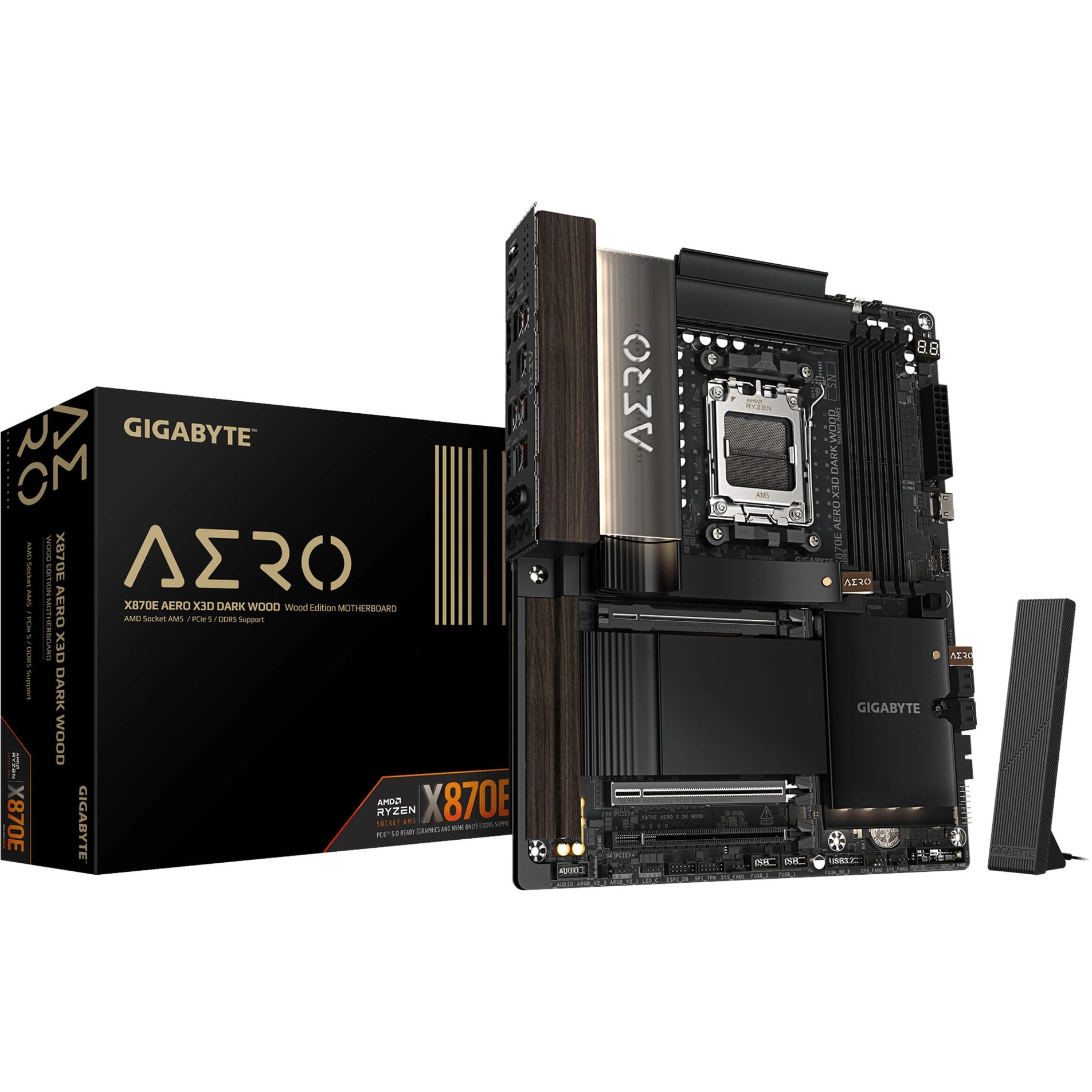 GIGABYTE X870E AERO X3D DARK WOOD