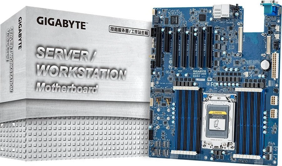 GIGABYTE MZ32-AR0 mātes plate Sistēma mikroshēmā Socket SP3 Paplašināts ATX