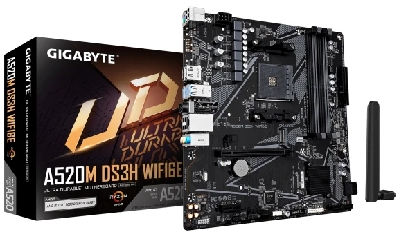 GIGABYTE A520M DS3H WIFI6E Motherboard -