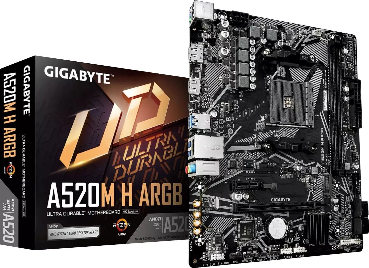 GIGABYTE A520M H ARGB Motherboard -