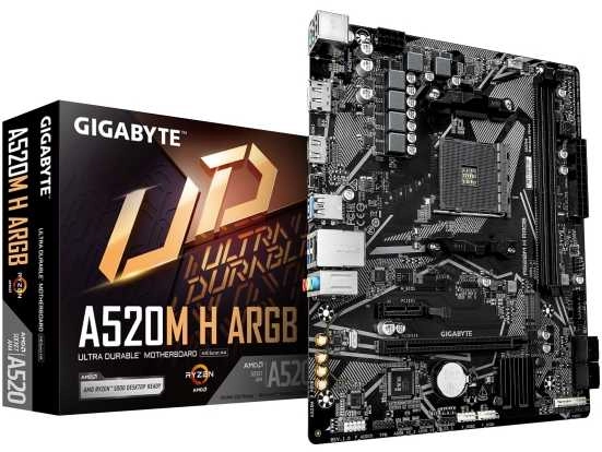 GIGABYTE A520M H ARGB Motherboard -