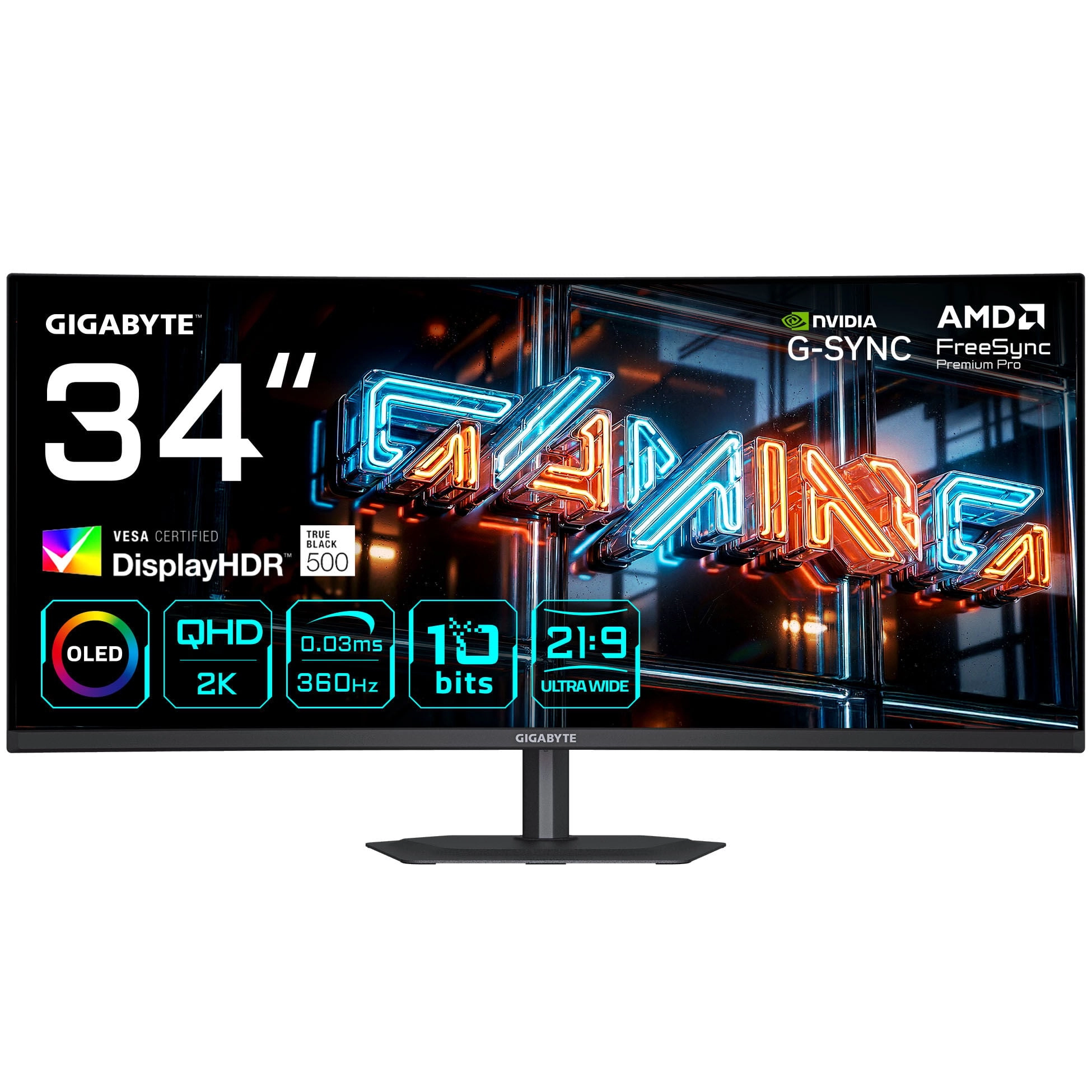 GIGABYTE MO34WQC36 34" WQHD Curved Gaming