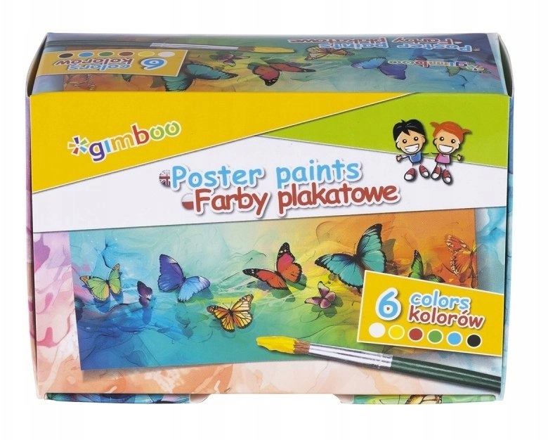 Gimboo poster paints 6x20ml colors 17301119-99