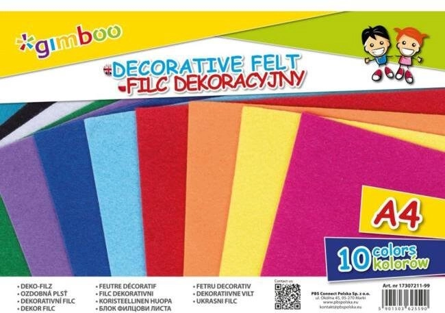 Gimboo GIMBOO decorative felt  A4  in