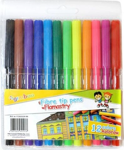 GIMBOO felt-tip pens 12 colors 30641791