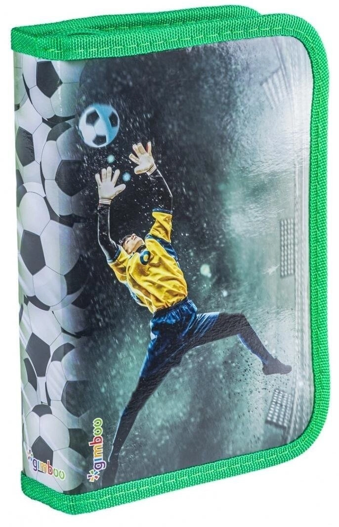 Pencil case with accessories. 1-chamber Soccer