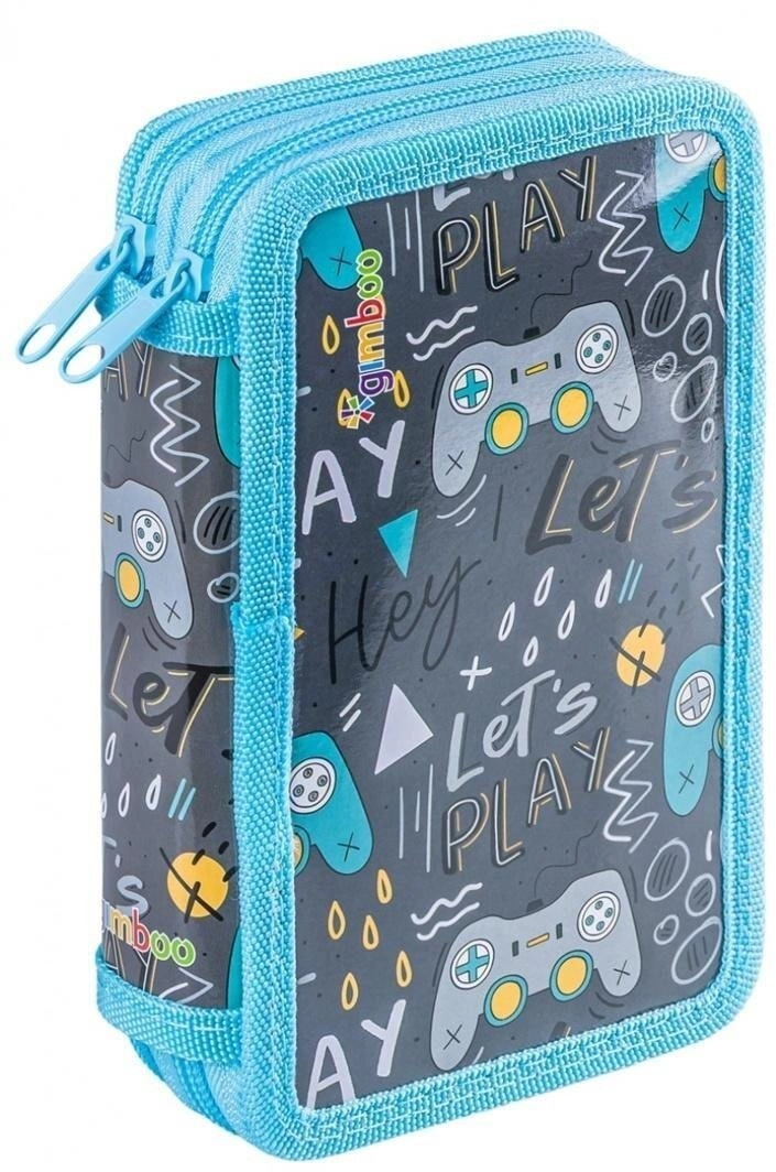 Pencil case equipped 2-compartment Jumbo Gamer