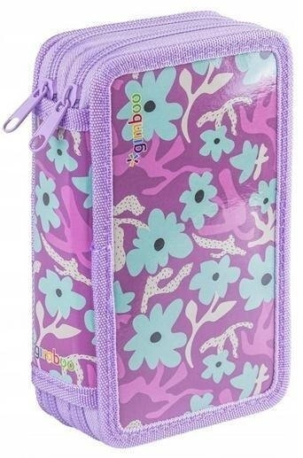 Pencil case with accessories. 2 chambers