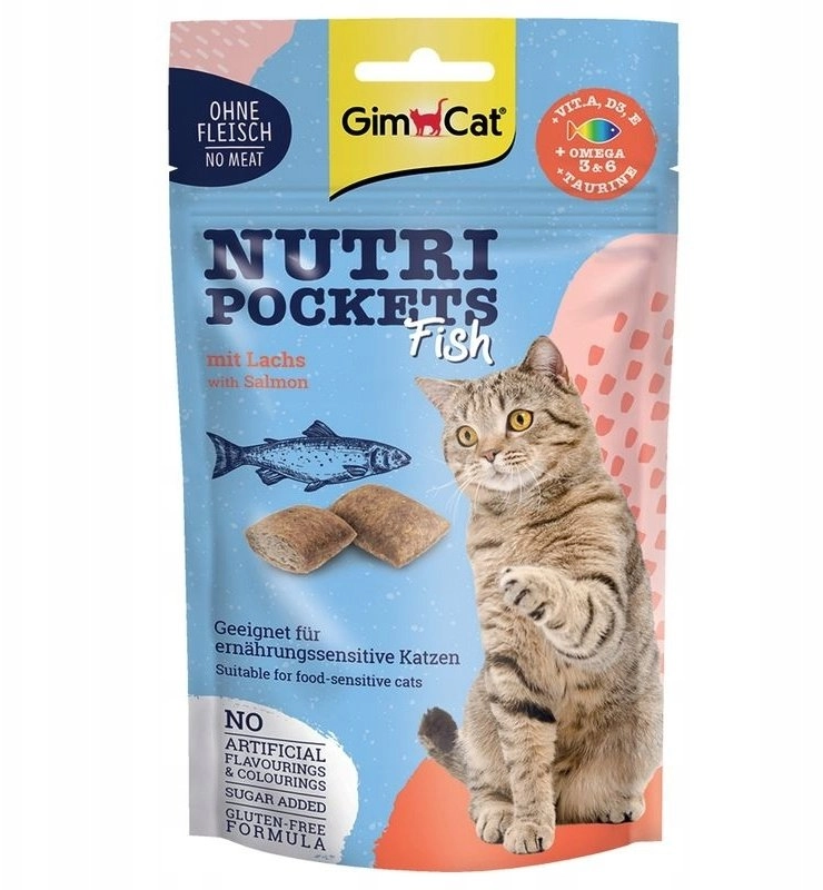 GimCat Nutri Pockets fish with salmon
