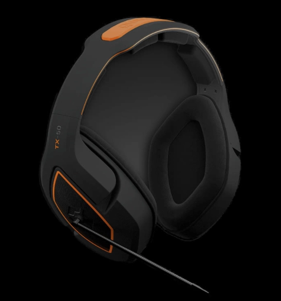 Gioteck TX-50 Austiņas Vadu Speļu Melns, Oranžs