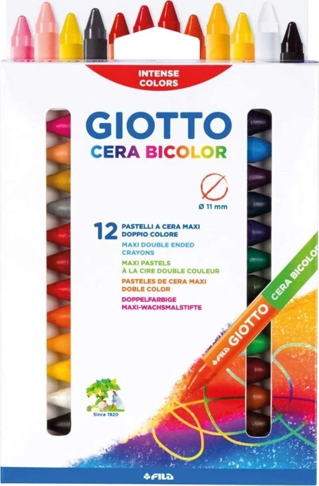 Giotto Cera double-sided wax crayons 24