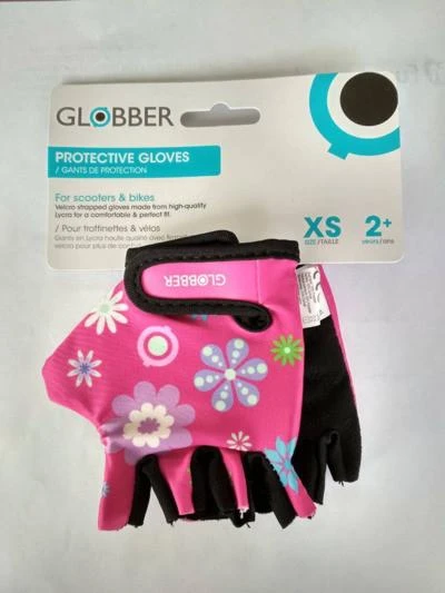 GLOBBER cycling gloves pink Flowers  528-110