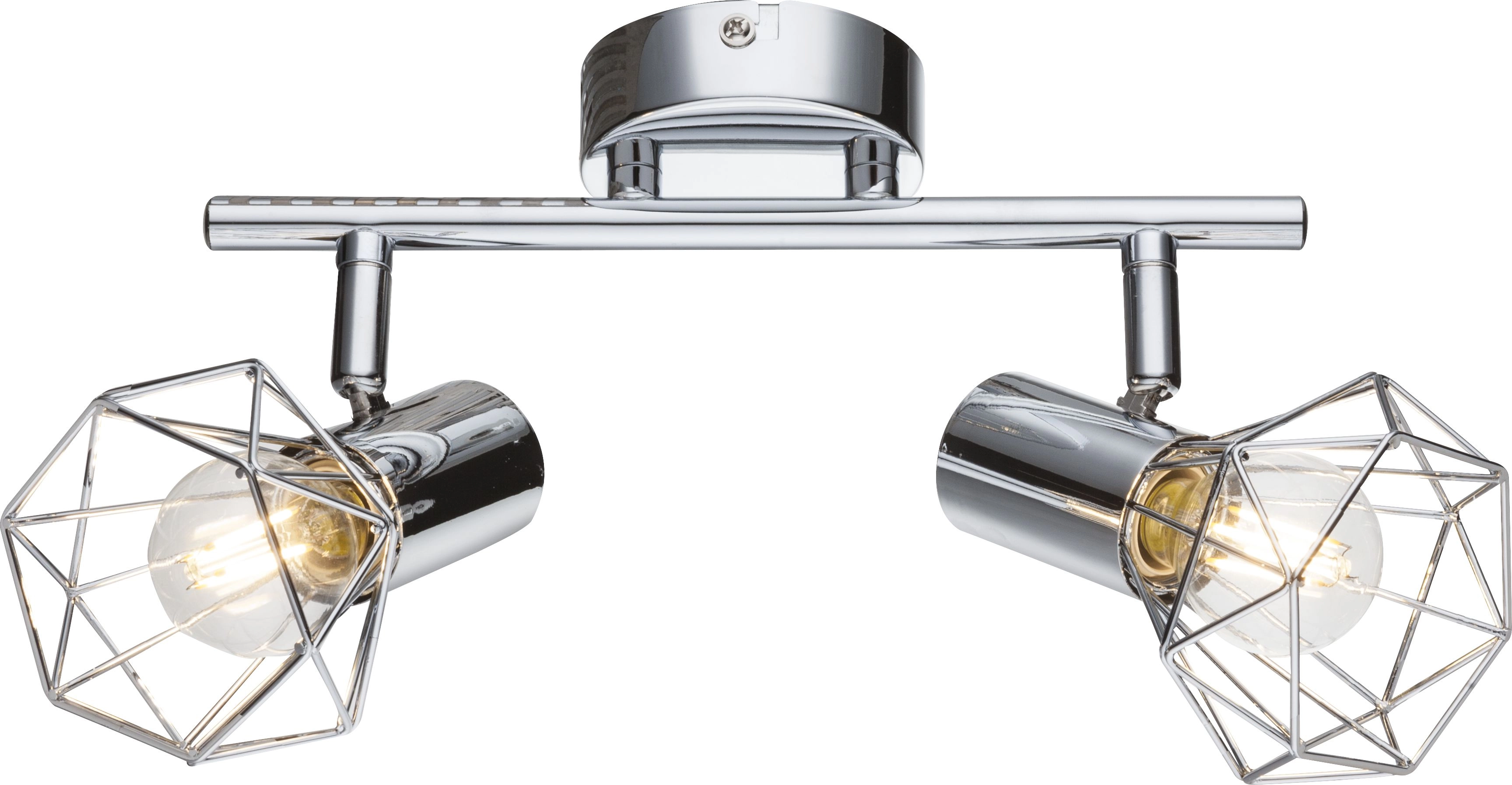 Globo Spot chrome ceiling lamp Globo