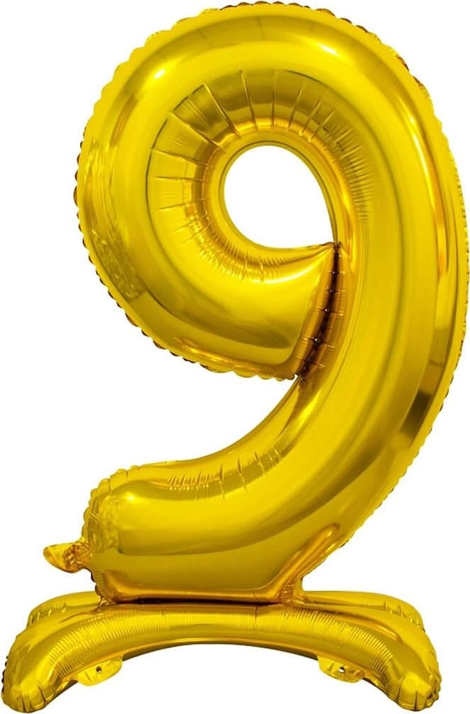 GoDan Foil balloon number 9 gold