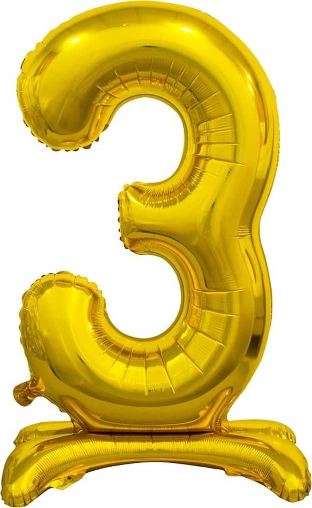 BC foil balloon Standing number 3
