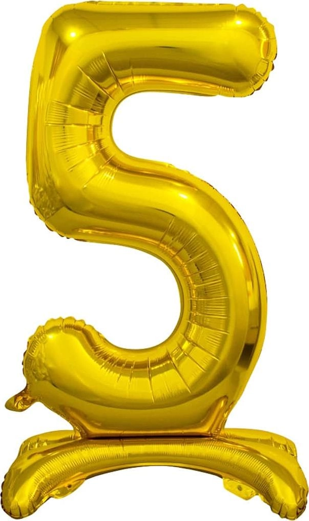 GoDan Foil balloon number 5 gold