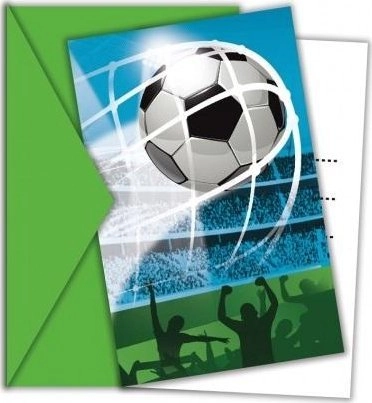 GoDan Soccer Fans Invitations 6 pcs