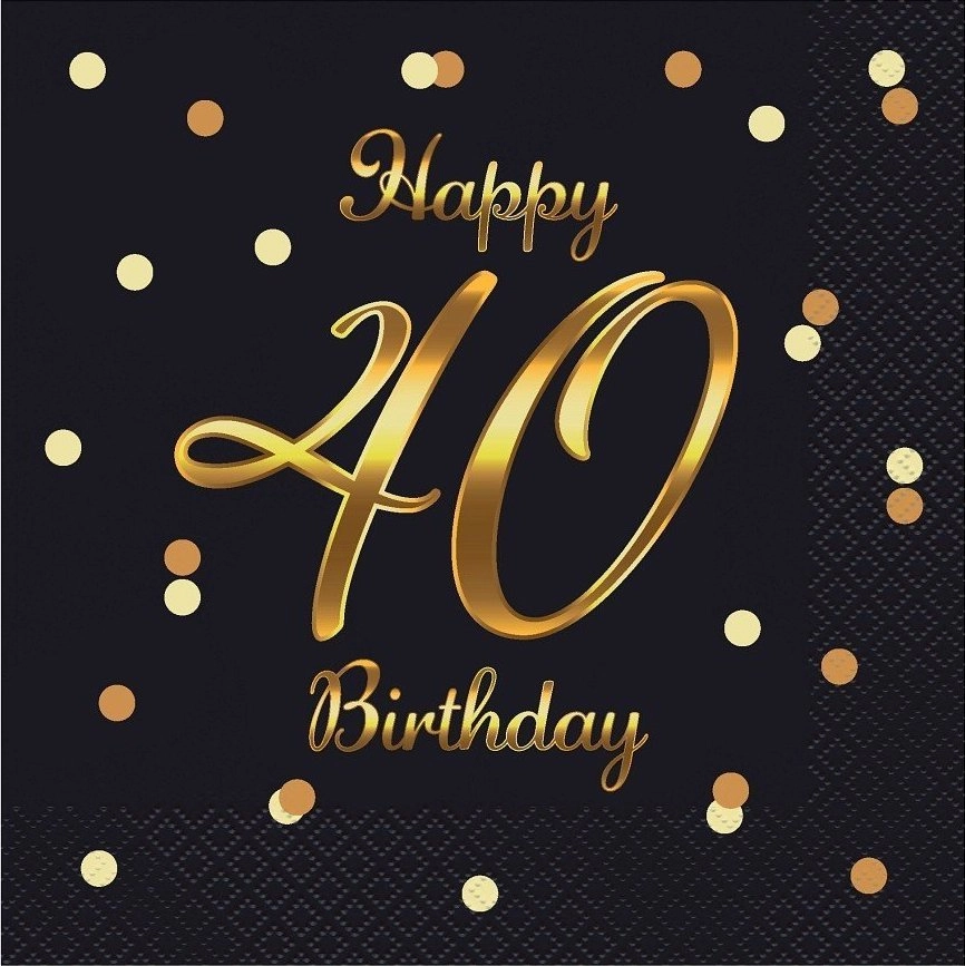 GoDan Serwetki BC Happy 40 Birthday