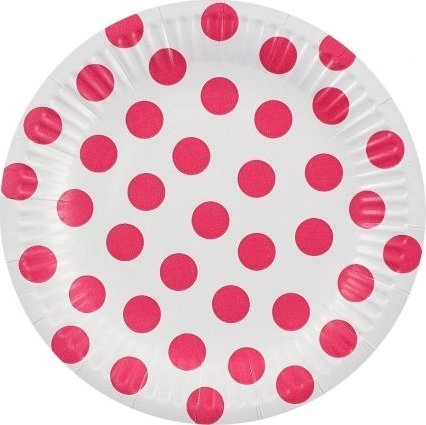 GoDan Paper plates Polka dots 18cm