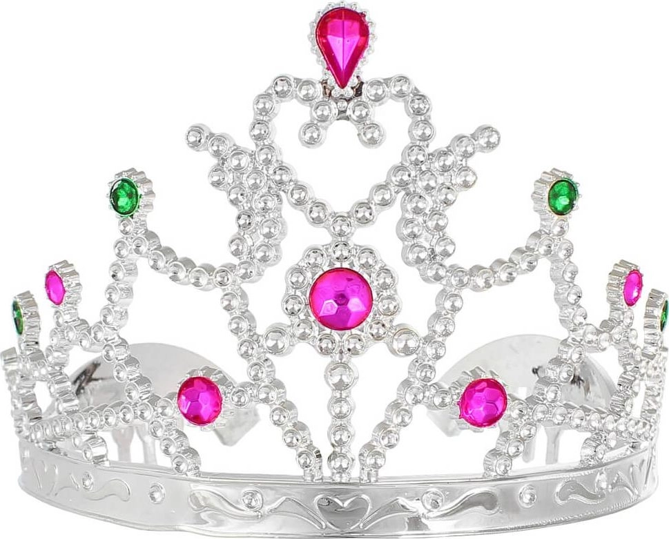 GoDan Tiara diadem księżniczki srebrny z