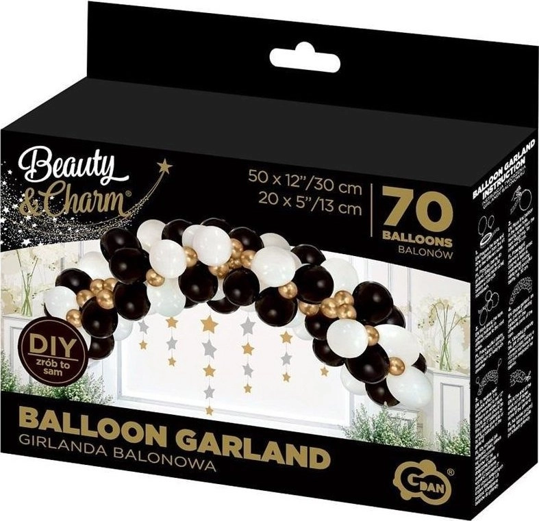 GoDan BC balloon garland white  gold