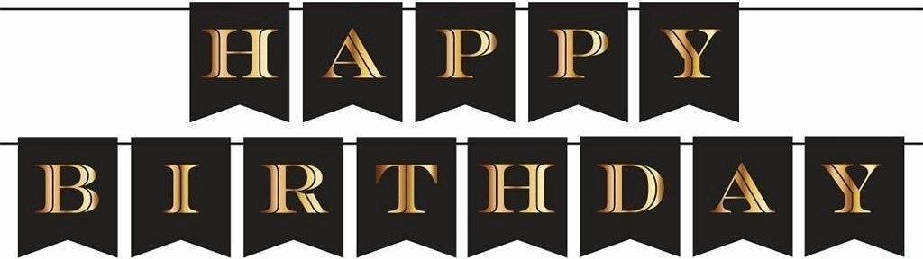 GoDan Girlanda papierowa Happy Birthday 250cm