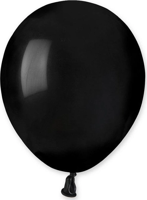 Pastel black balloons 13 cm 100