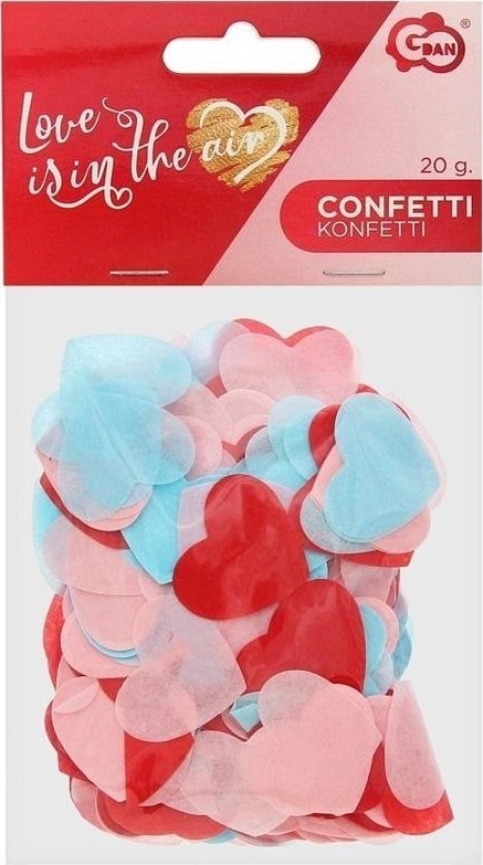 Konfetti bibułkowe Love is in the